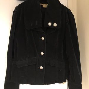 Michael Kors velvet XL black jacket